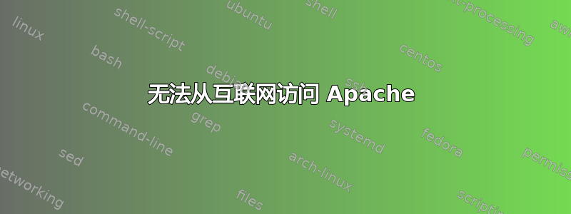 无法从互联网访问 Apache