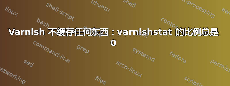 Varnish 不缓存任何东西：varnishstat 的比例总是 0