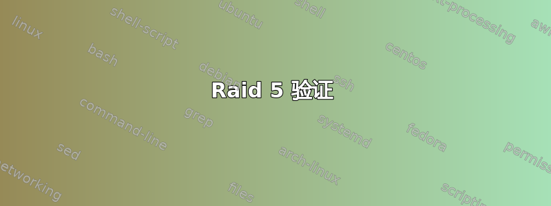 Raid 5 验证