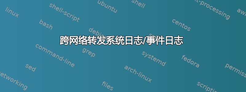 跨网络转发系统日志/事件日志