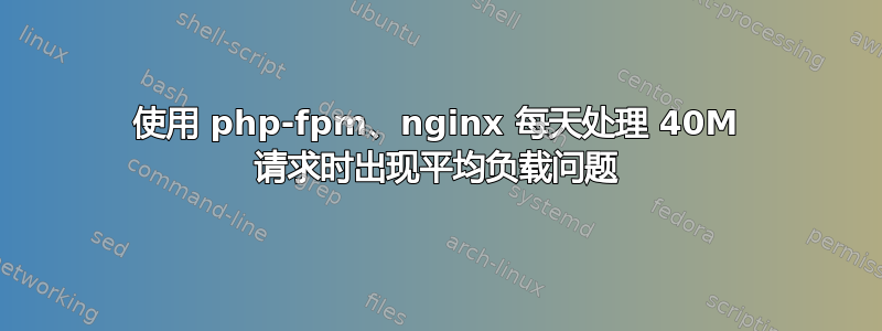 使用 php-fpm、nginx 每天处理 40M 请求时出现平均负载问题