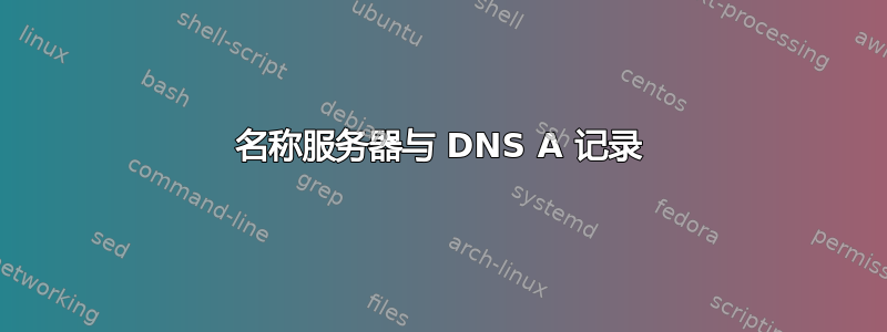 名称服务器与 DNS A 记录