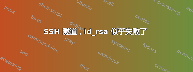 SSH 隧道，id_rsa 似乎失败了