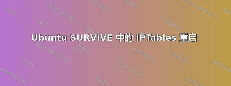 Ubuntu SURVIVE 中的 IPTables 重启