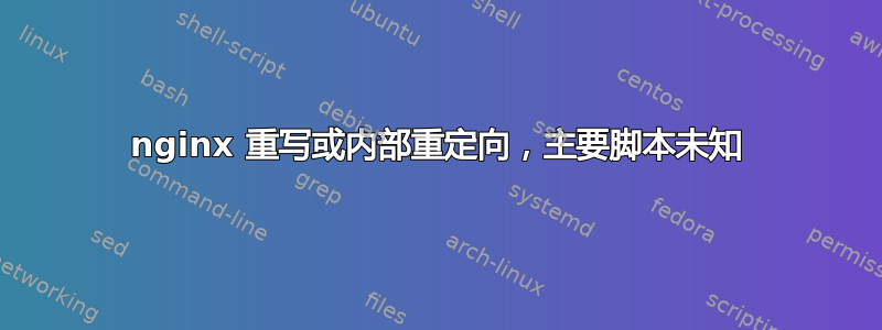 nginx 重写或内部重定向，主要脚本未知