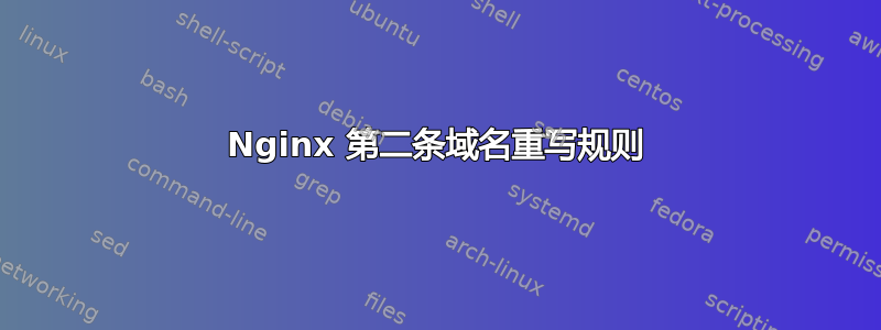 Nginx 第二条域名重写规则