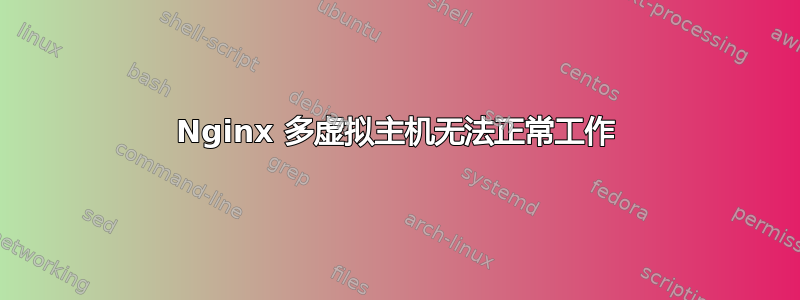 Nginx 多虚拟主机无法正常工作