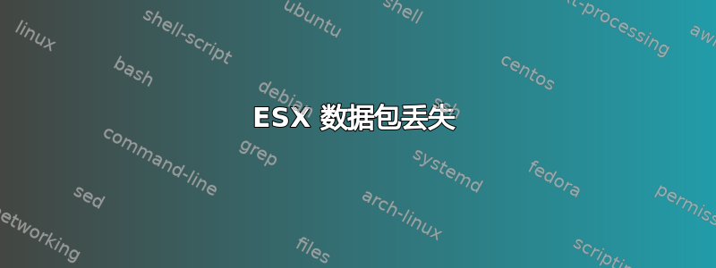 ESX 数据包丢失