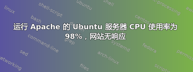 运行 Apache 的 Ubuntu 服务器 CPU 使用率为 98%，网站无响应