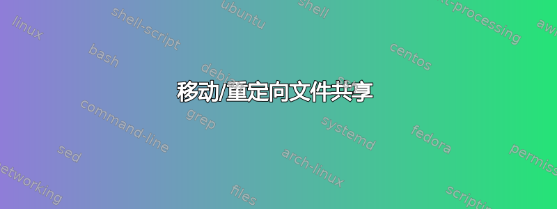 移动/重定向文件共享