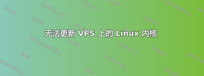 无法更新 VPS 上的 Linux 内核