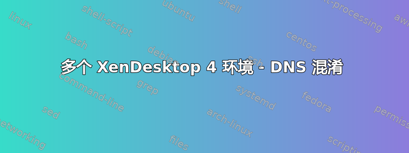 多个 XenDesktop 4 环境 - DNS 混淆