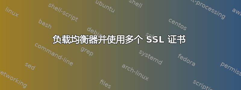 负载均衡器并使用多个 SSL 证书