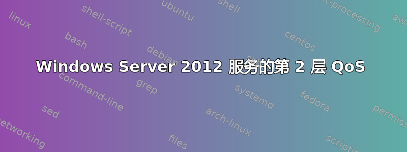 Windows Server 2012 服务的第 2 层 QoS