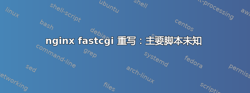 nginx fastcgi 重写：主要脚本未知