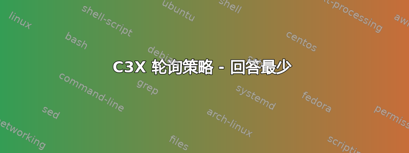 C3X 轮询策略 - 回答最少