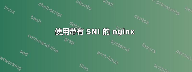 使用带有 SNI 的 nginx