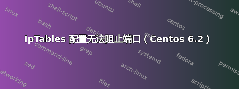 IpTables 配置无法阻止端口（Centos 6.2）