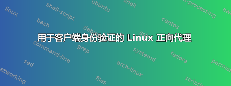 用于客户端身份验证的 Linux 正向代理