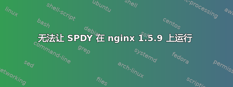 无法让 SPDY 在 nginx 1.5.9 上运行