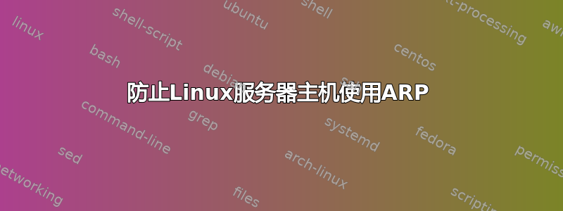 防止Linux服务器主机使用ARP