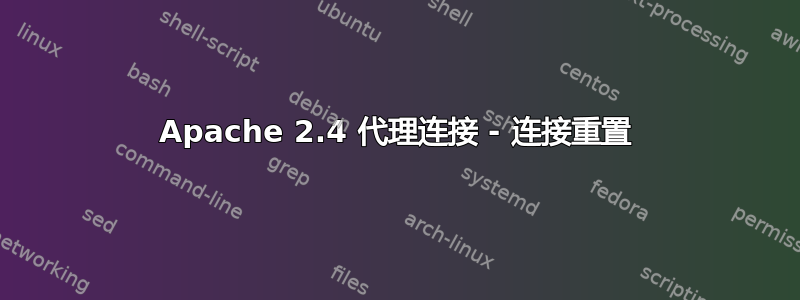 Apache 2.4 代理连接 - 连接重置