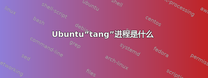 Ubuntu“tang”进程是什么