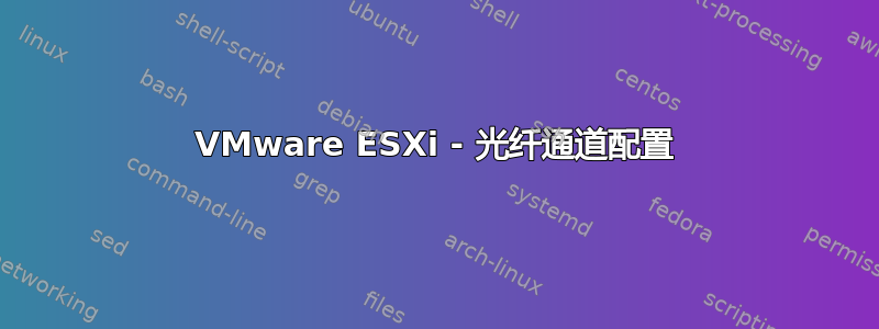 VMware ESXi - 光纤通道配置