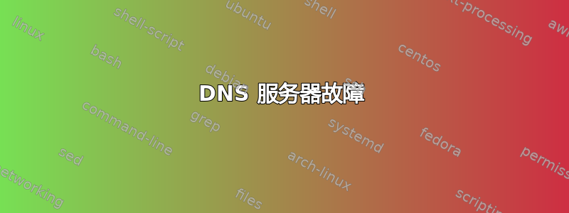 DNS 服务器故障