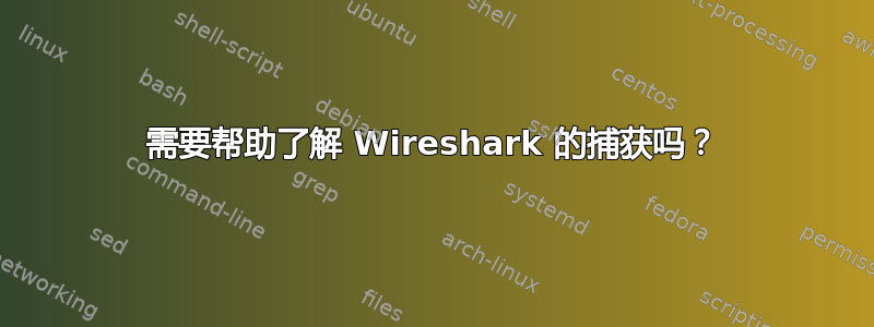 需要帮助了解 Wireshark 的捕获吗？