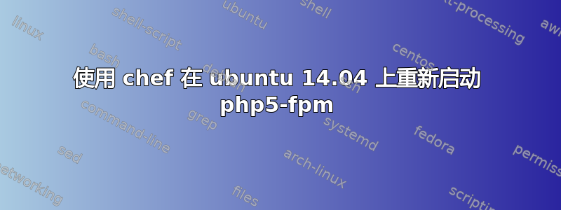 使用 chef 在 ubuntu 14.04 上重新启动 php5-fpm