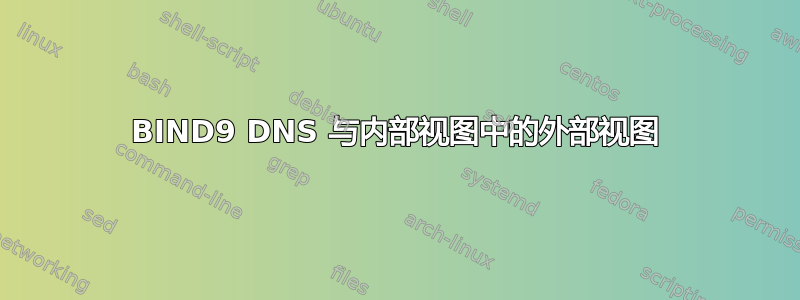 BIND9 DNS 与内部视图中的外部视图