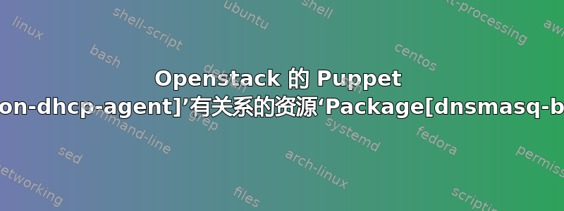 Openstack 的 Puppet 安装：无法找到与‘Package[neutron-dhcp-agent]’有关系的资源‘Package[dnsmasq-base]Package[dnsmasq-utils]’