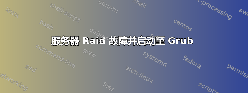 服务器 Raid 故障并启动至 Grub