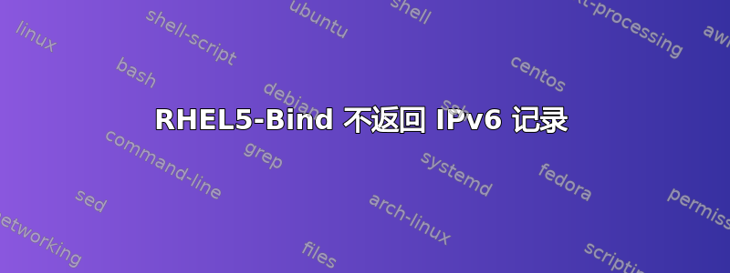 RHEL5-Bind 不返回 IPv6 记录