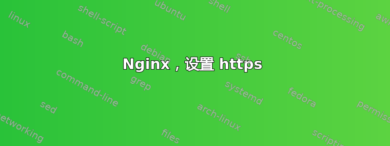 Nginx，设置 https