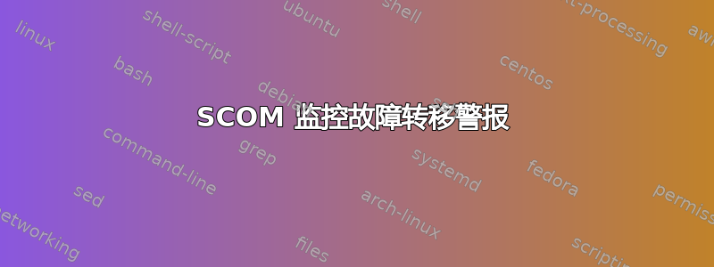 SCOM 监控故障转移警报