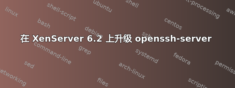 在 XenServer 6.2 上升级 openssh-server