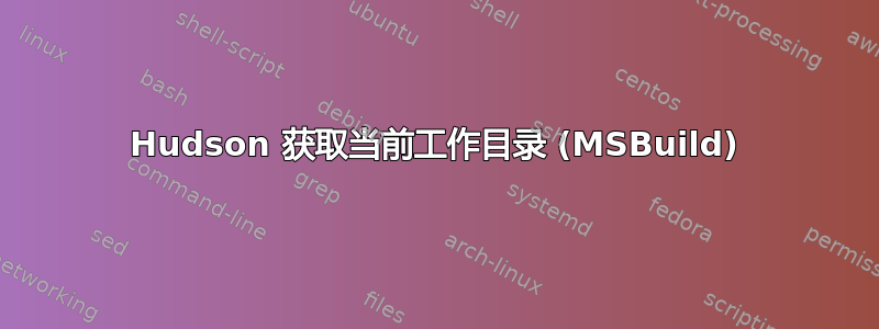 Hudson 获取当前工作目录 (MSBuild)