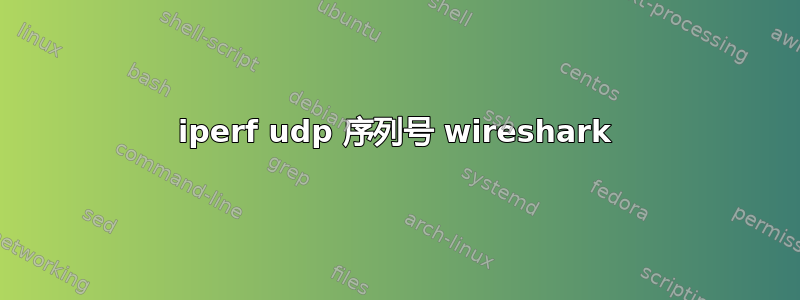 iperf udp 序列号 wireshark