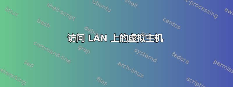 访问 LAN 上的虚拟主机