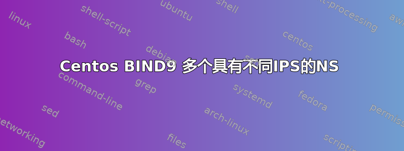 Centos BIND9 多个具有不同IPS的NS