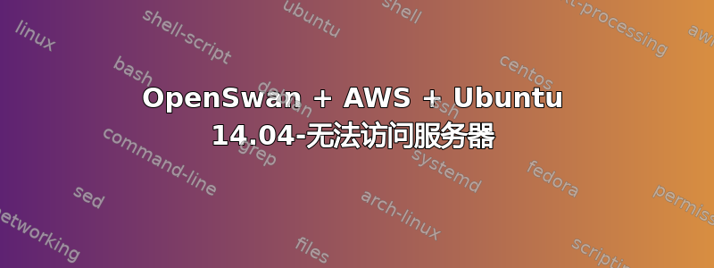 OpenSwan + AWS + Ubuntu 14.04-无法访问服务器