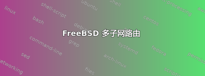 FreeBSD 多子网路由