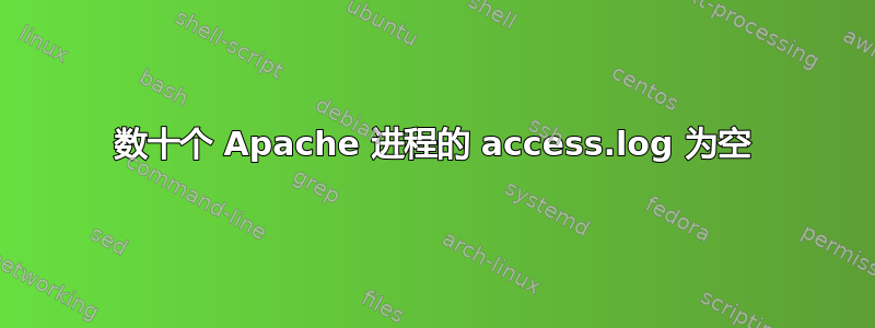 数十个 Apache 进程的 access.log 为空