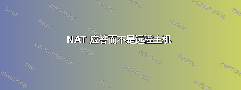 NAT 应答而不是远程主机