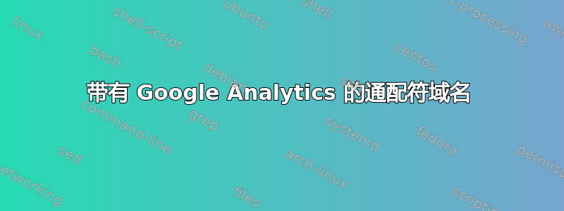 带有 Google Analytics 的通配符域名