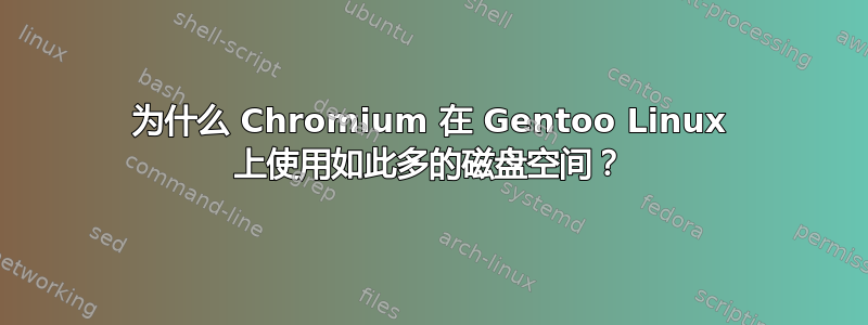 为什么 Chromium 在 Gentoo Linux 上使用如此多的磁盘空间？