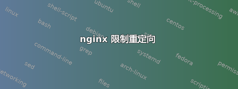 nginx 限制重定向