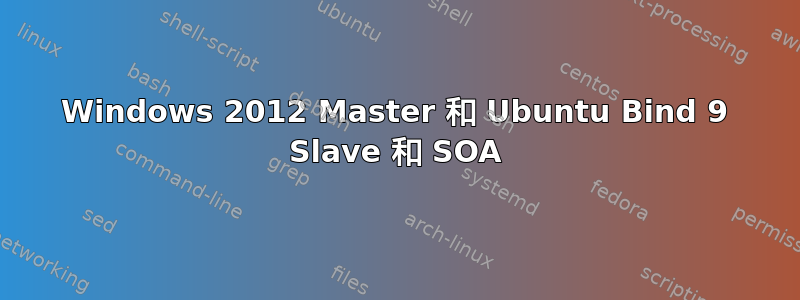 Windows 2012 Master 和 Ubuntu Bind 9 Slave 和 SOA